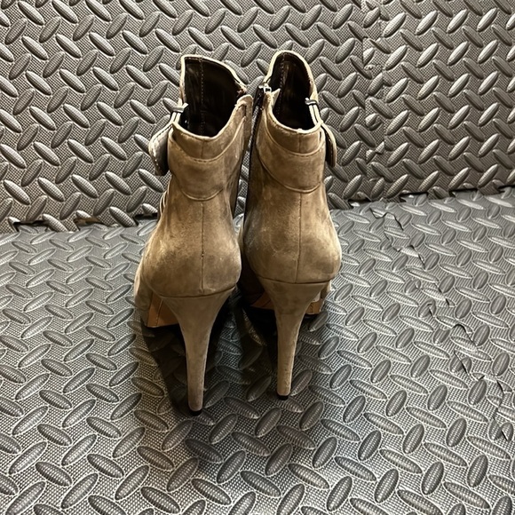 SAM EDELMAN /Suede Peep-Toe Bootie - Picture 6 of 6